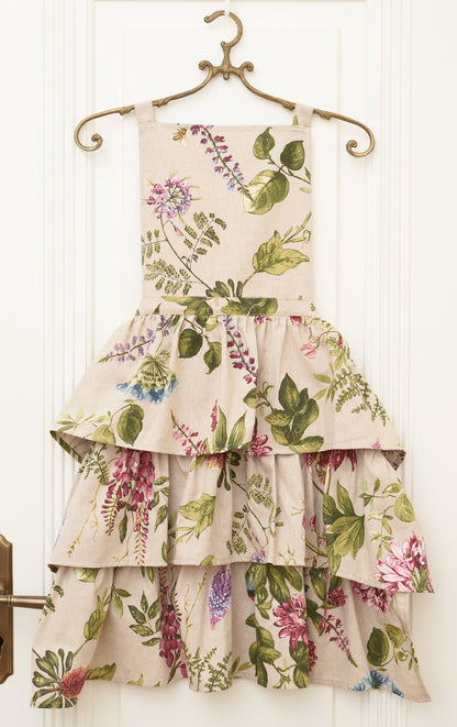 Ladies' Apron with Ruffles - Botanico
