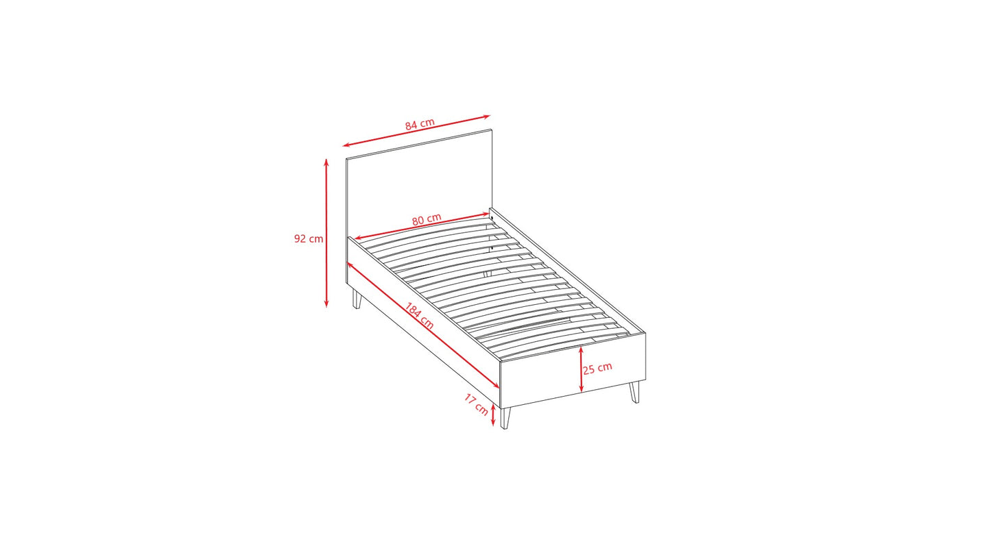 Children's Bed Kubi - Cashmere