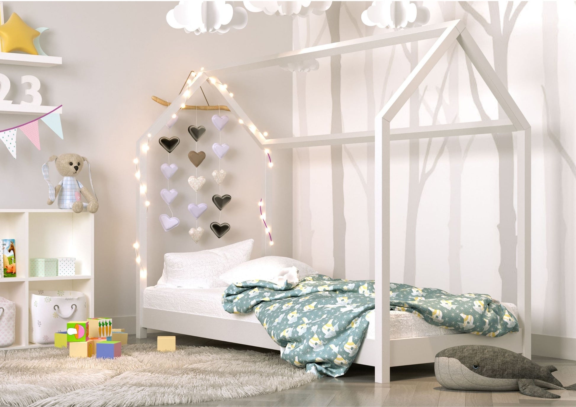 House Bed Bella - White