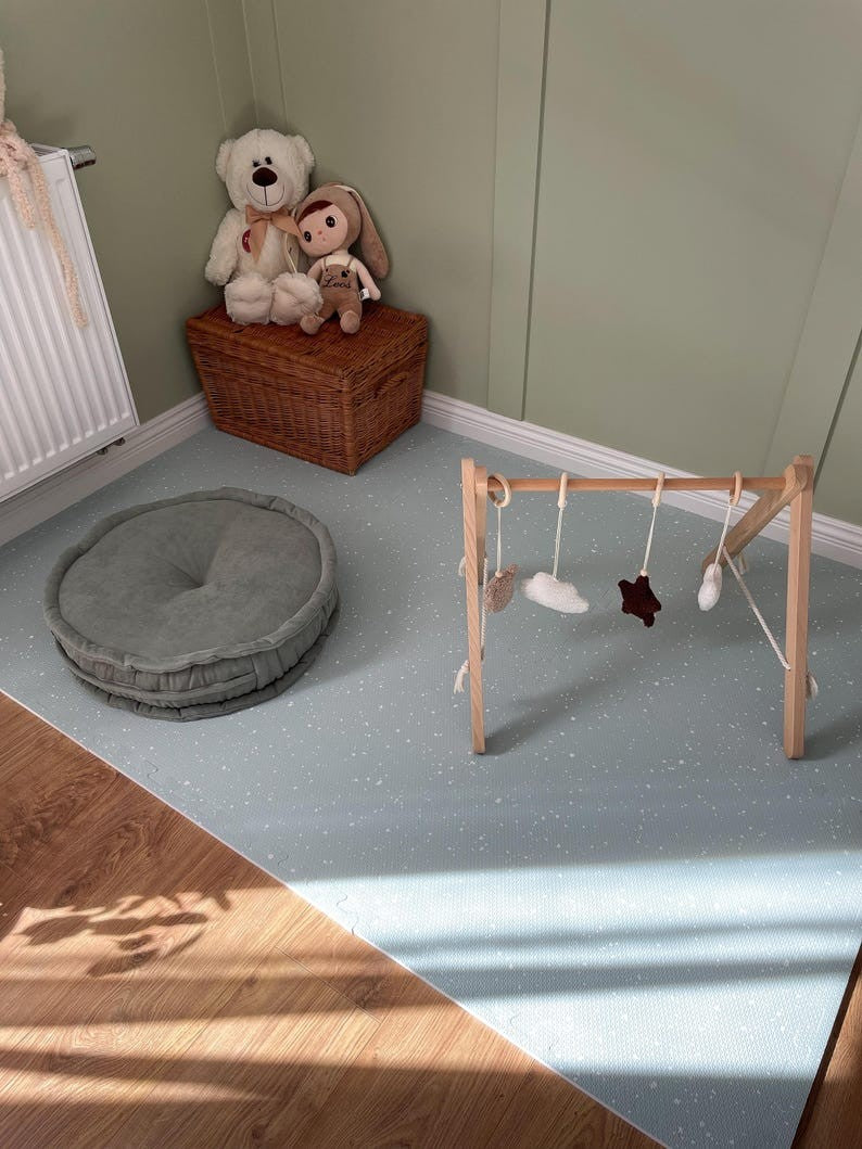 Foam Puzzle Playmat - Spots Olive
