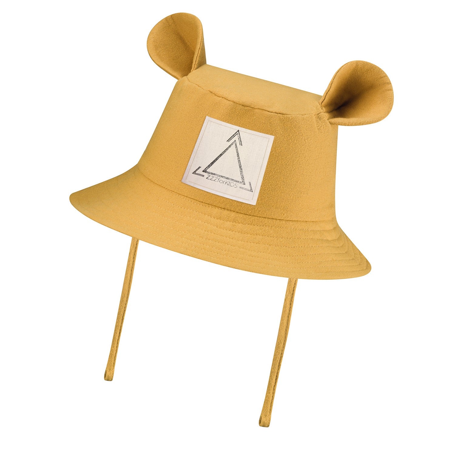 Kids Hat with Ears - Mustard