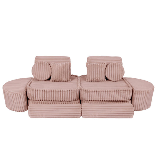 Medium Modular Sofa for Kids - Churros Pink Plus