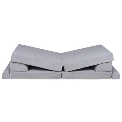 MeowBaby® Large Slimcord Premium Sofa - Gray