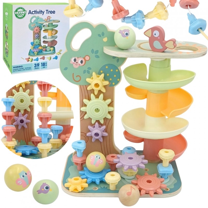Montessori 4in1 Ball Track Activity Tree