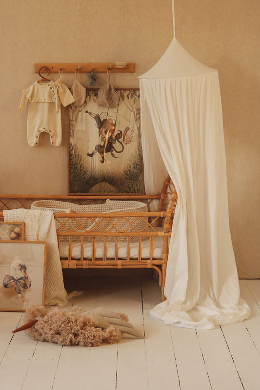 Organic Cotton Canopy - Cream Cotton