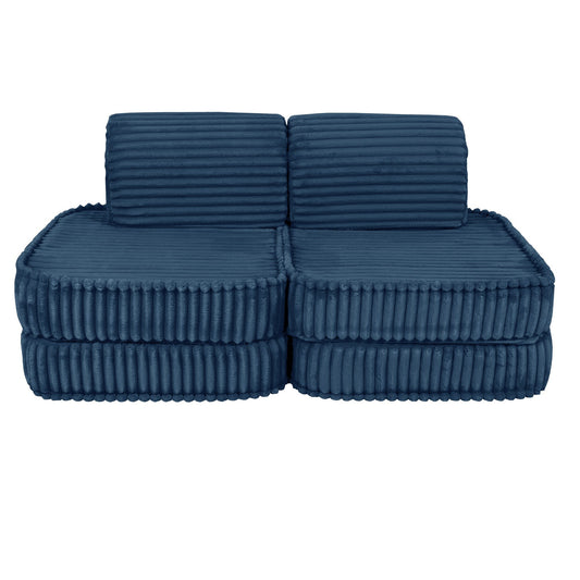 Small Modular Sofa for Kids - Churros Blue