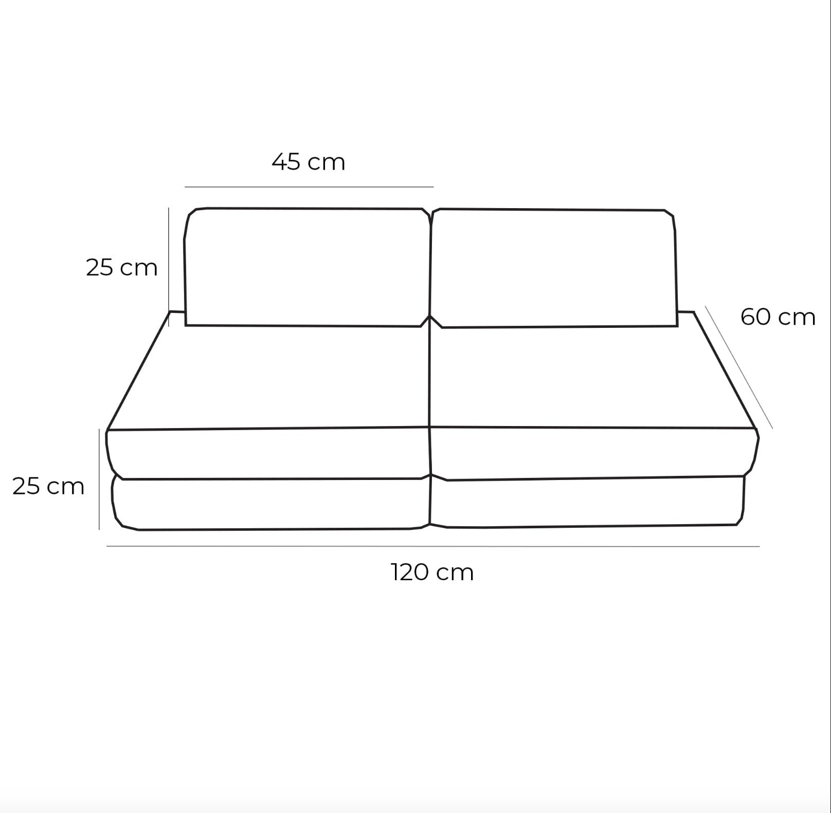 Small Modular Sofa for Kids - Churros Beige