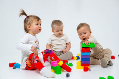 Soft Blocks Set With Wheels -33 pcs