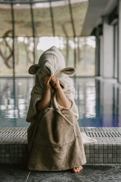 Surfsheep Kids Bath Poncho - Beige