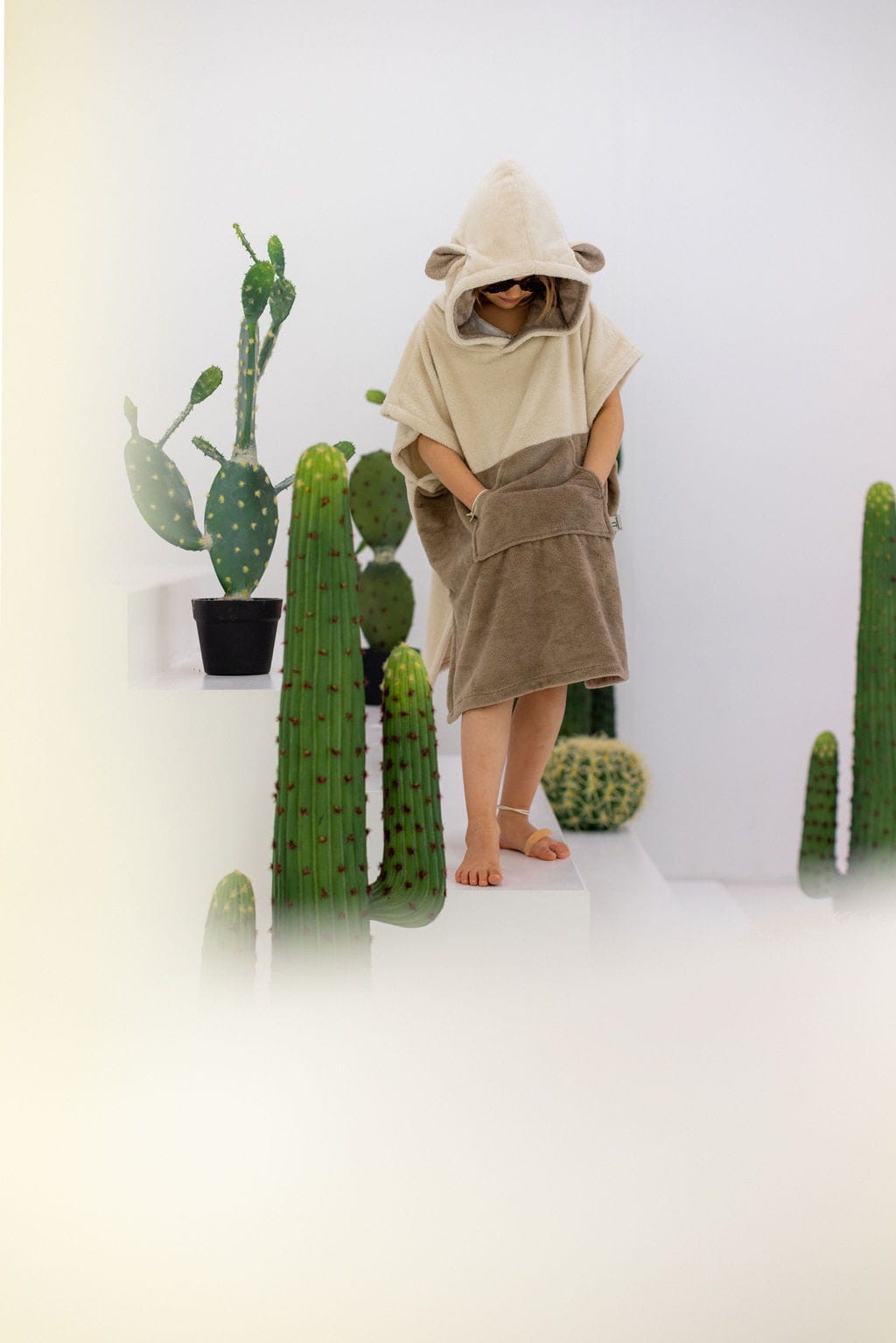 Surfsheep Kids Bath Poncho - Beige
